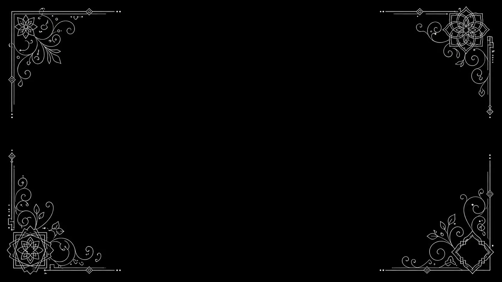 Background Ornamental Line Frame desktop preview