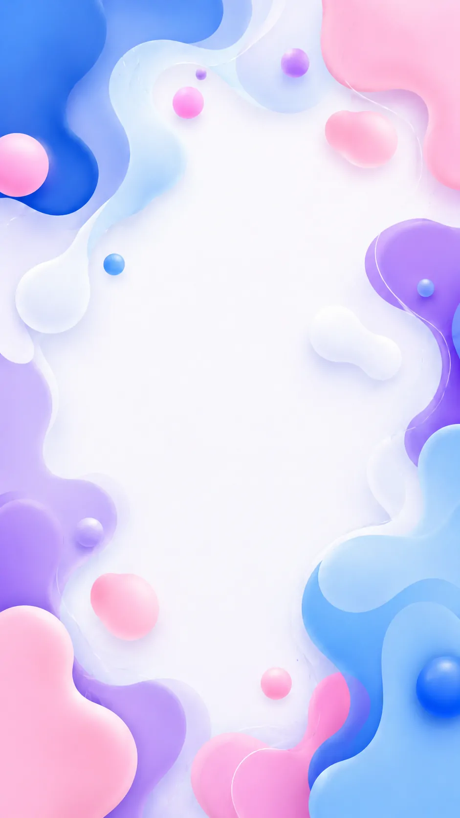 Background Pastel Organic Blobs mobile preview