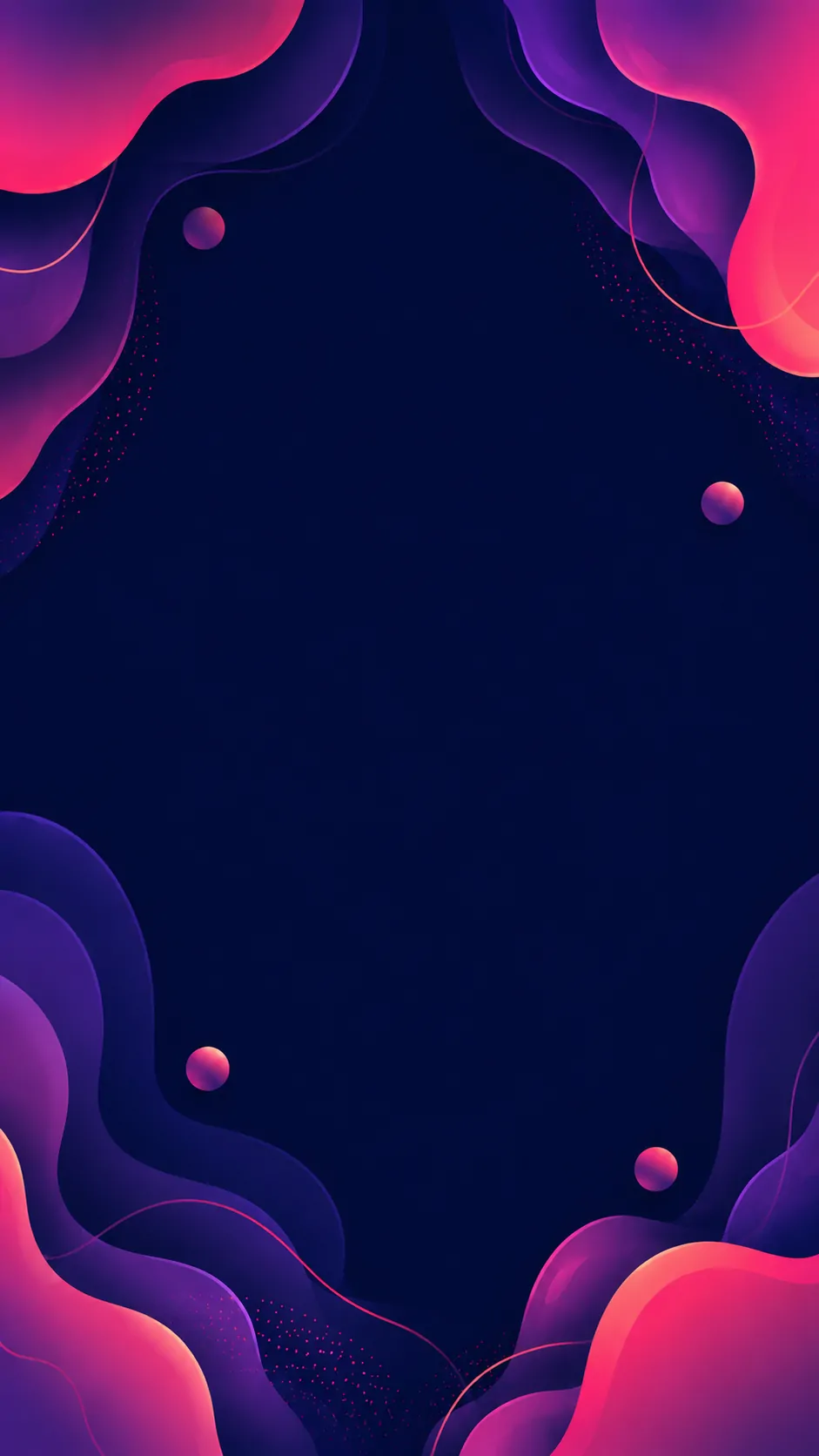 Background Dark Organic Glow Frame mobile preview