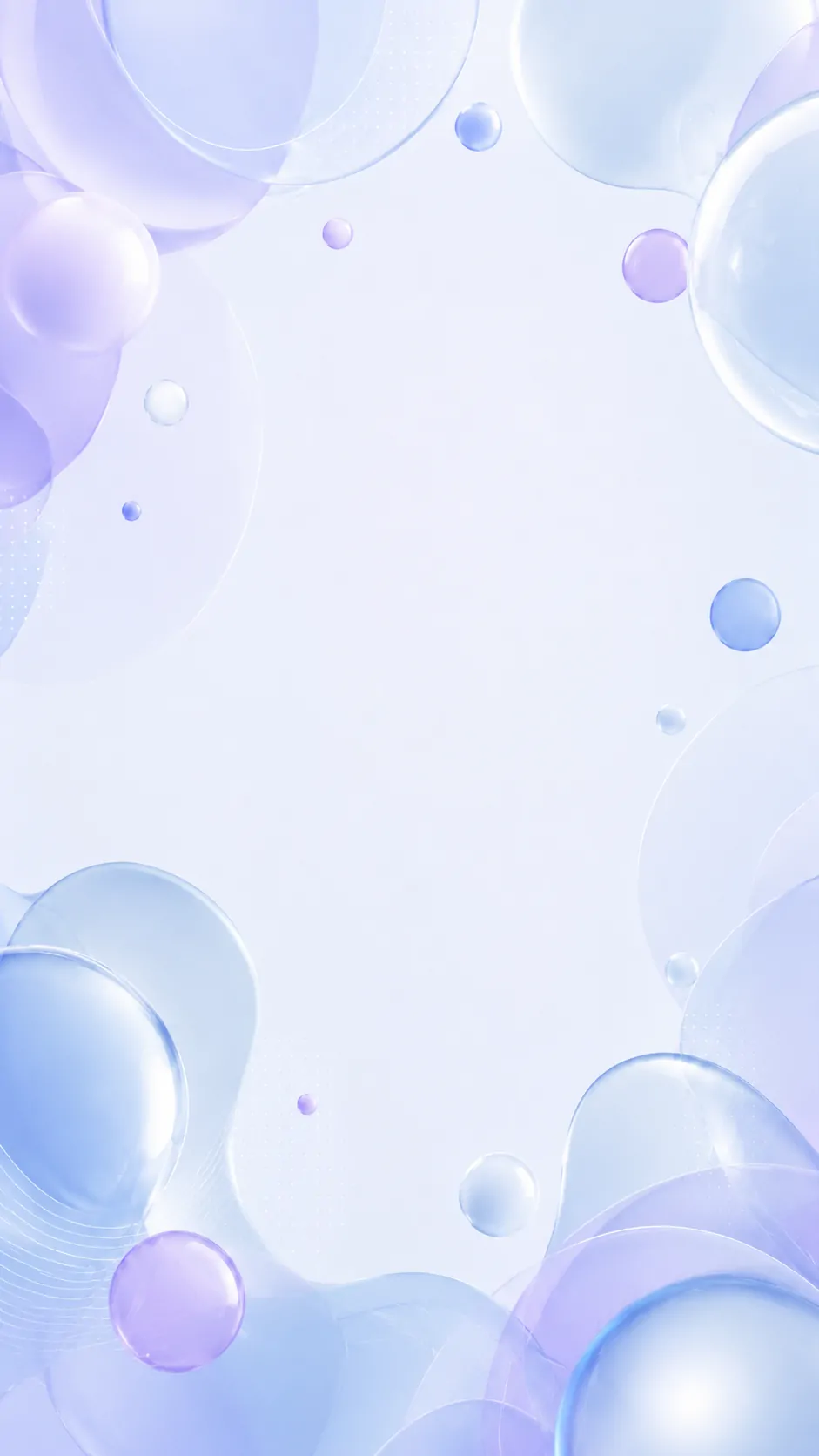 Background Soft Translucent Bubble Field mobile preview