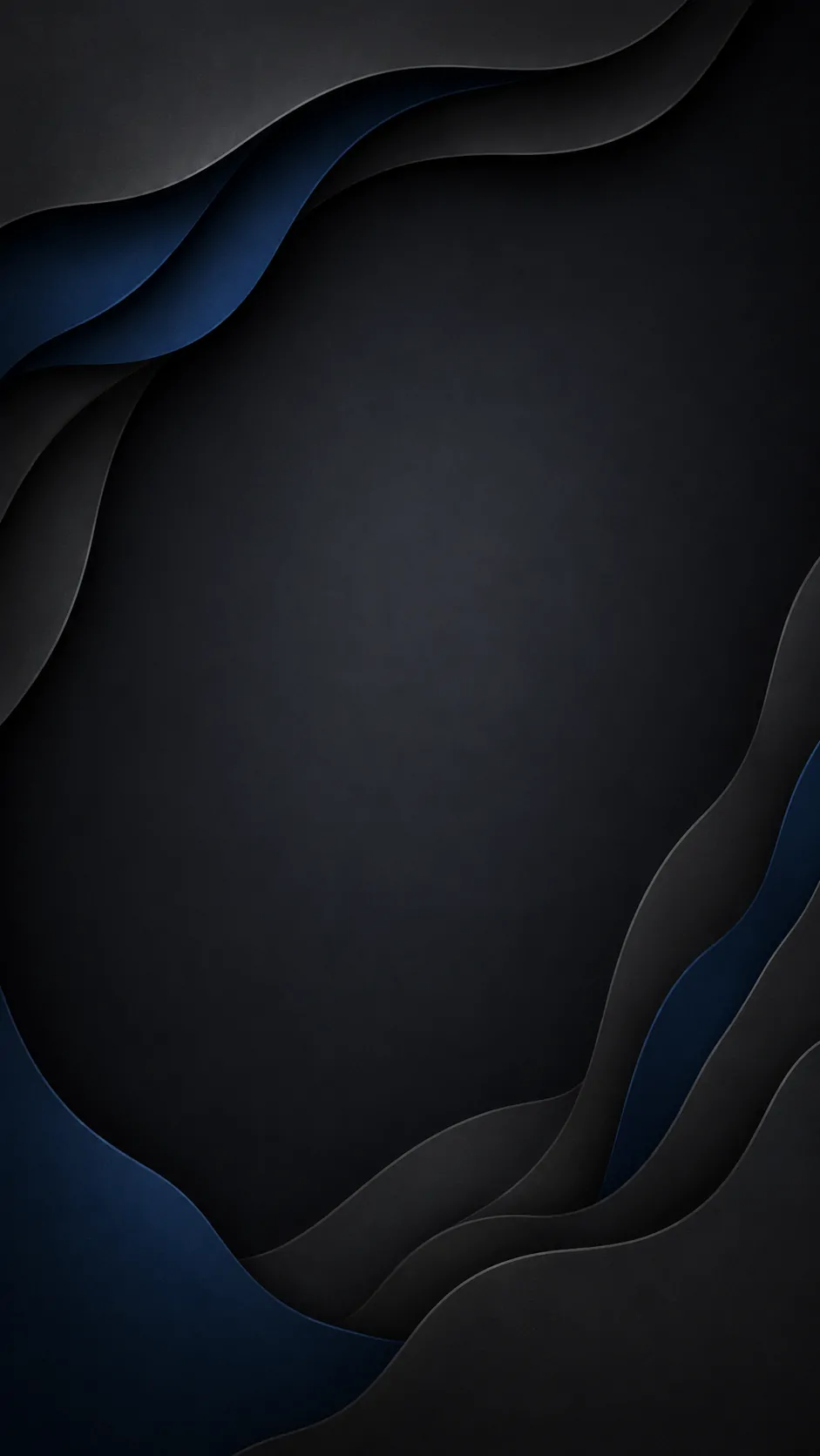 Background Dark Layered Paper Waves mobile preview