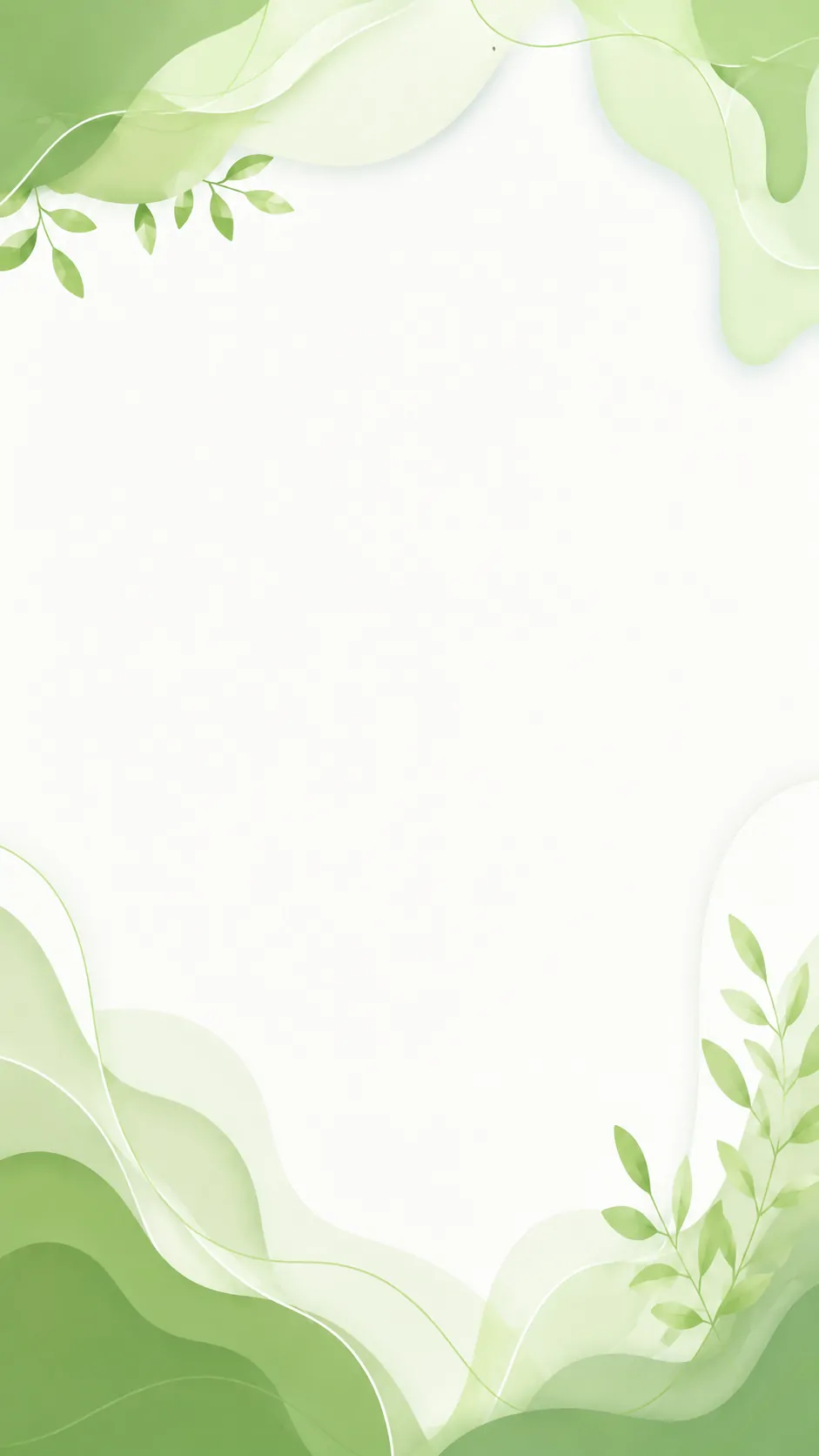 Background Soft Green Botanical Layers mobile preview