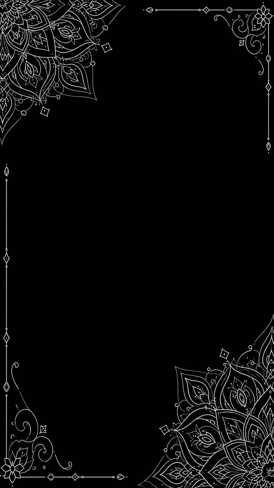 Background Delicate Linear Mandalas mobile preview