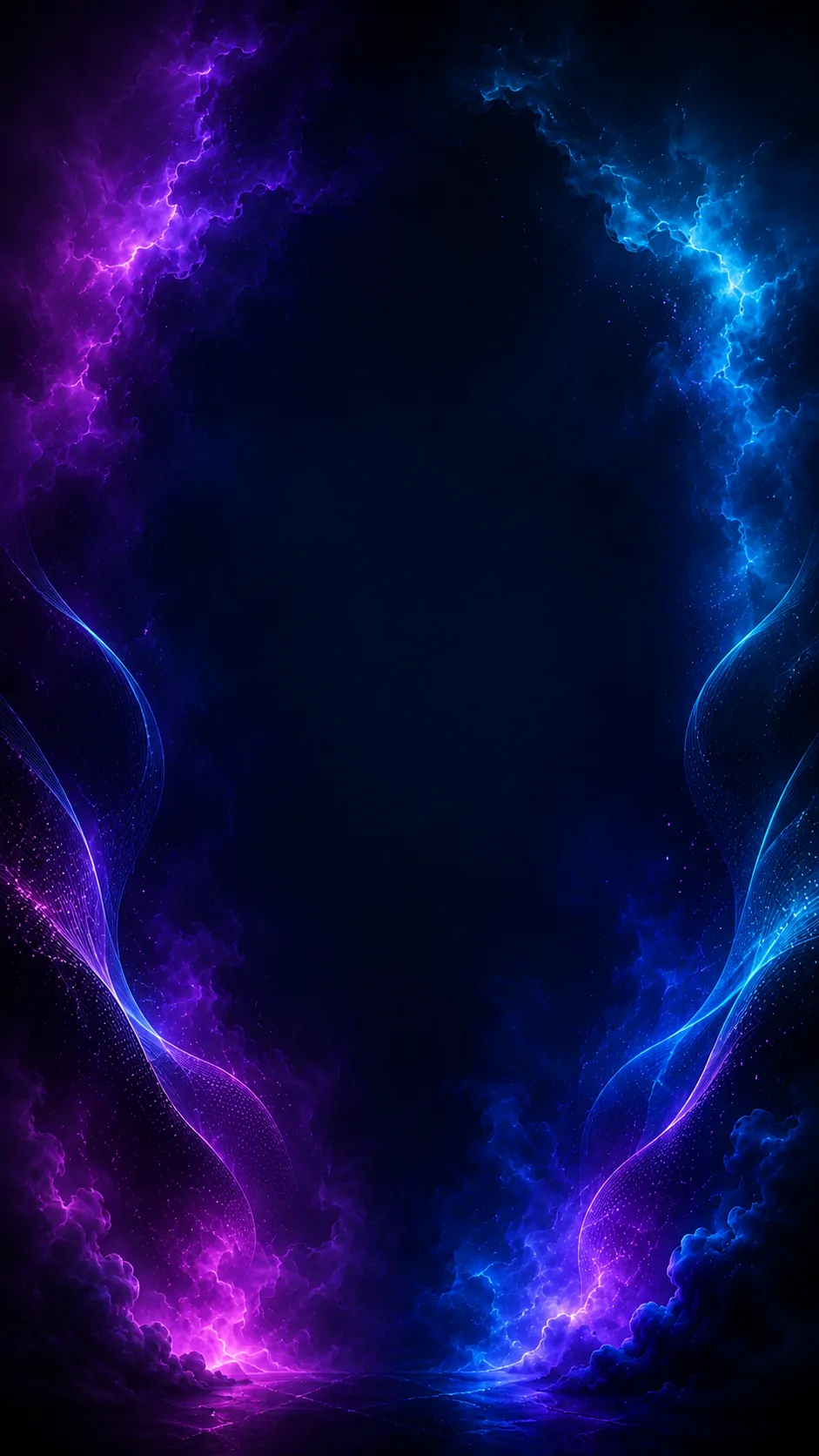 Background Dark Neon Mist mobile preview